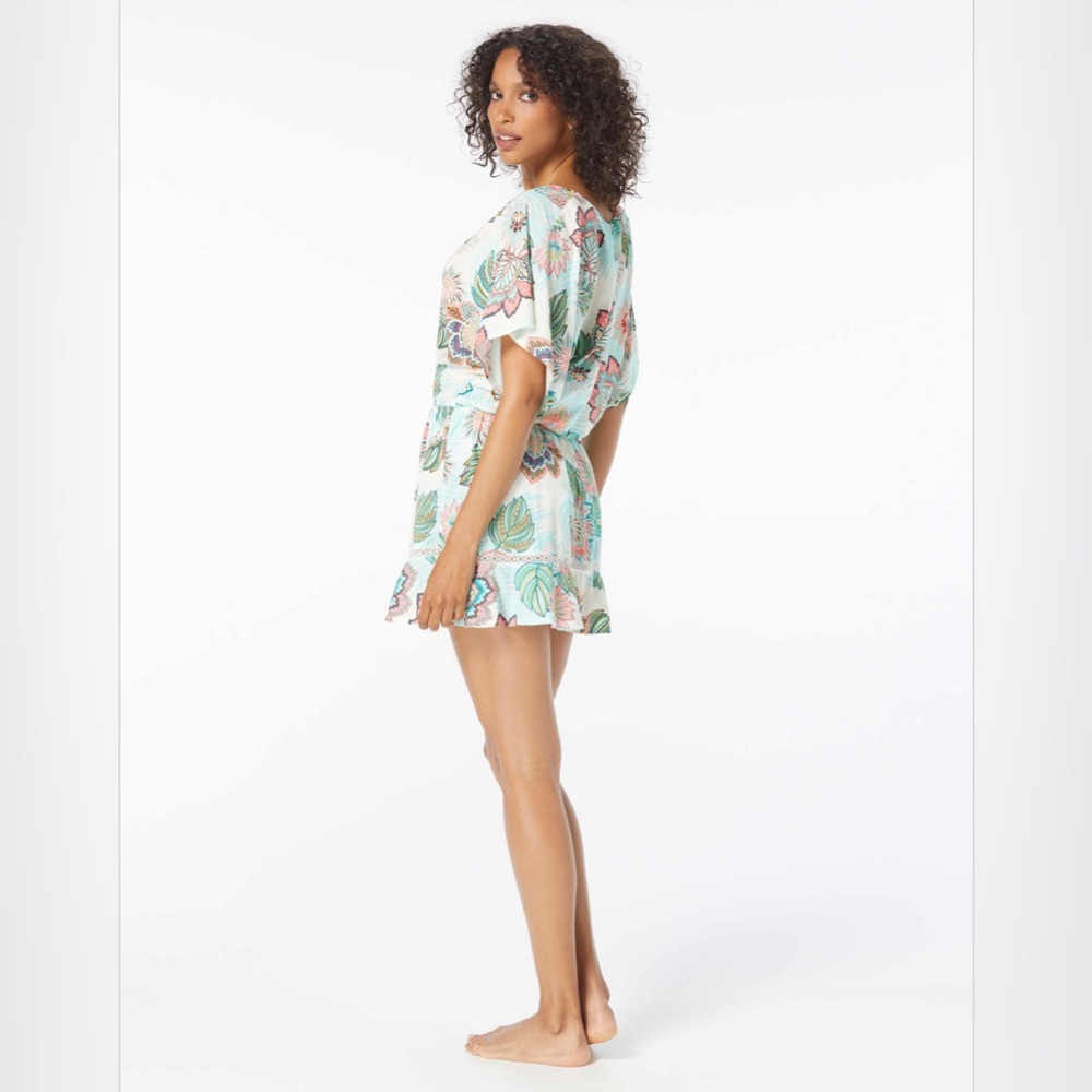 Coco Reef Adorn Cover Up V-Neck Dress - Tropical Lotus Ivory. Large NWT - Picture 2 of 12